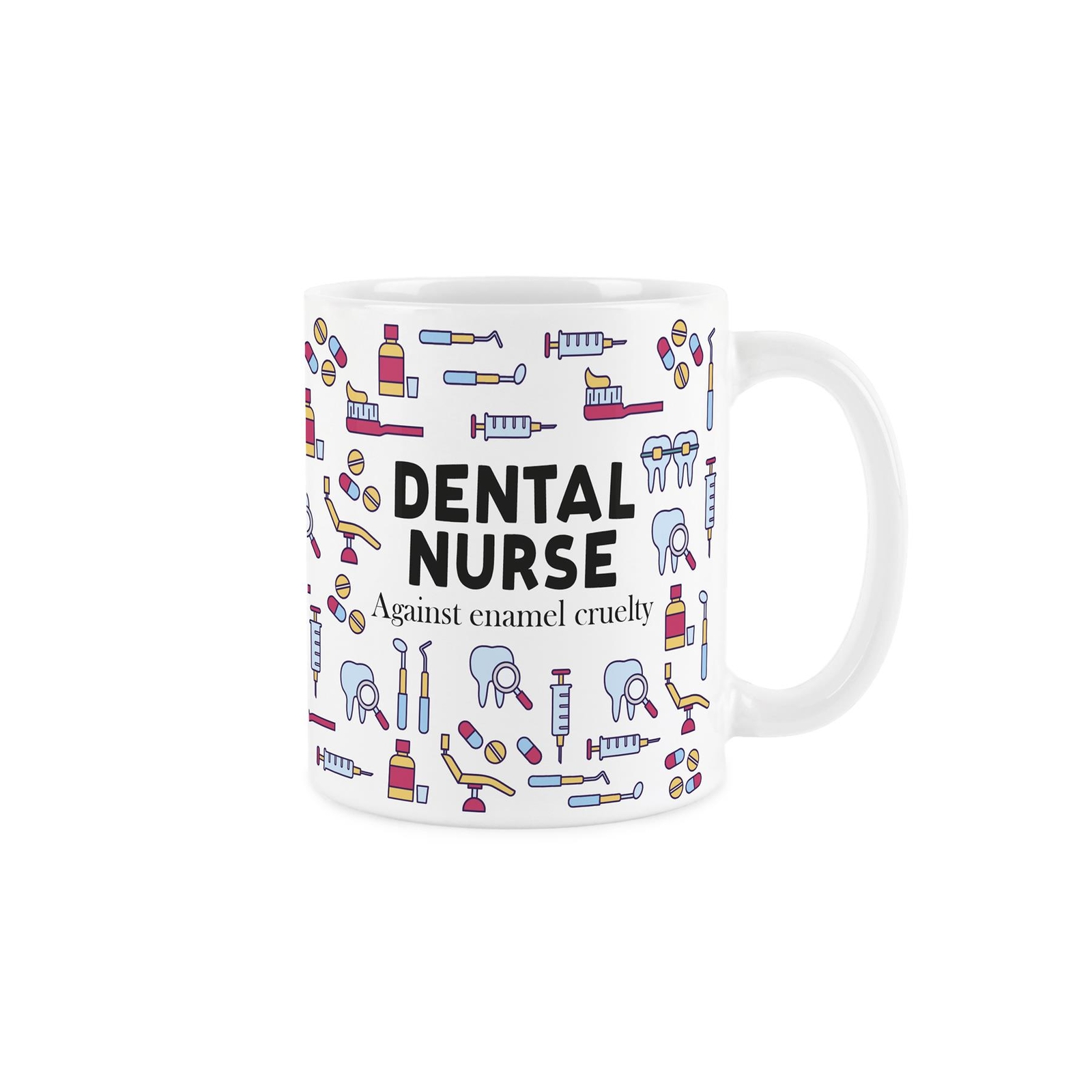Dental Nurse Mug - Dentistry Teeth Novelty Gifts - Tea/Coffee Ceramic Cup
