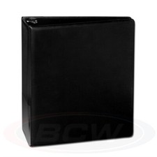 Black 2" 3-ring Padded Binder HD Multi-Purpose 10-1/2" x 11-3/4" x 2-1/2" BCW