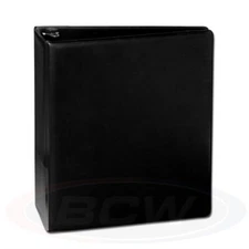 Black 2" 3-ring Padded Binder HD Multi-Purpose 10-1/2" x 11-3/4" x 2-1/2" BCW