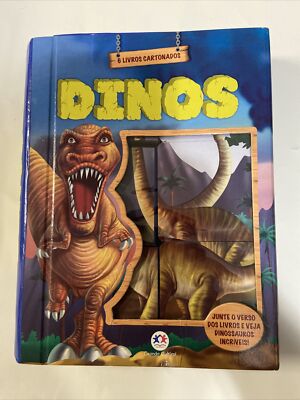 Box Com Janela Dinos: Com 6 Livros Cartonados