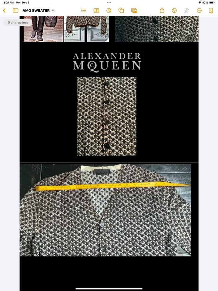 Alexander McQueen Men's MAIL KNIT SWEATER  - Image 3 of 4