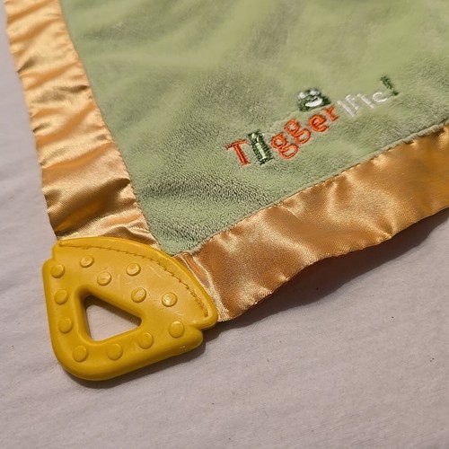 Tigger Lovey Baby Blanket Tiggerific Green Winnie the Pooh Disney Square Plush - Picture 3 of 5