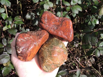 3 Natural Jasper Agate Cobble Nodules (26oz total) BUY 3+ LISTINGS FOR FREE SHIP