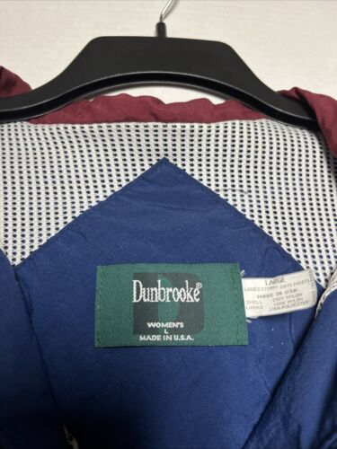 Vintage Dunbrooke 90s Blue Red Color Ladies Storm Windbreaker Jacket Lg Women - Picture 2 of 7