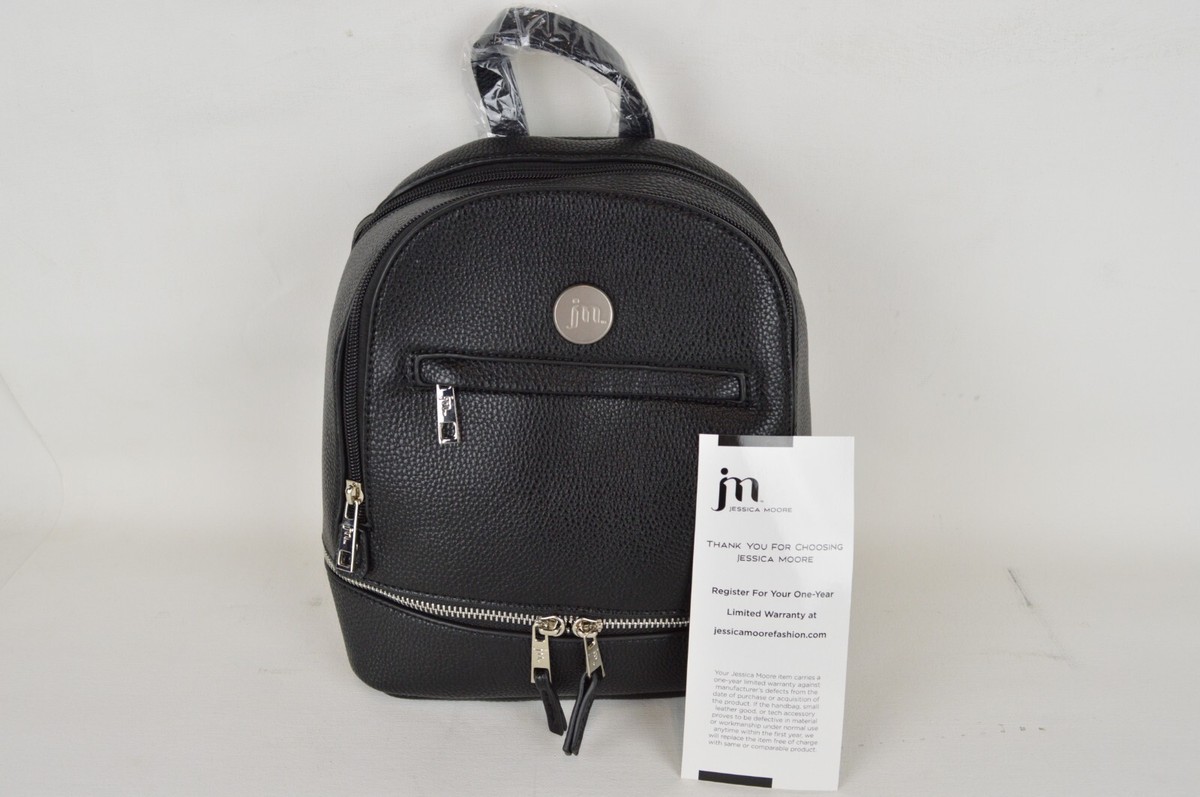 jessica moore mini backpack Satchel length zippered pocket Backpack Purse Jessica Moore Purses