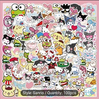 10 PCS Sanrio Characters Hello Kitty And Friends Stickers BRAND NEW