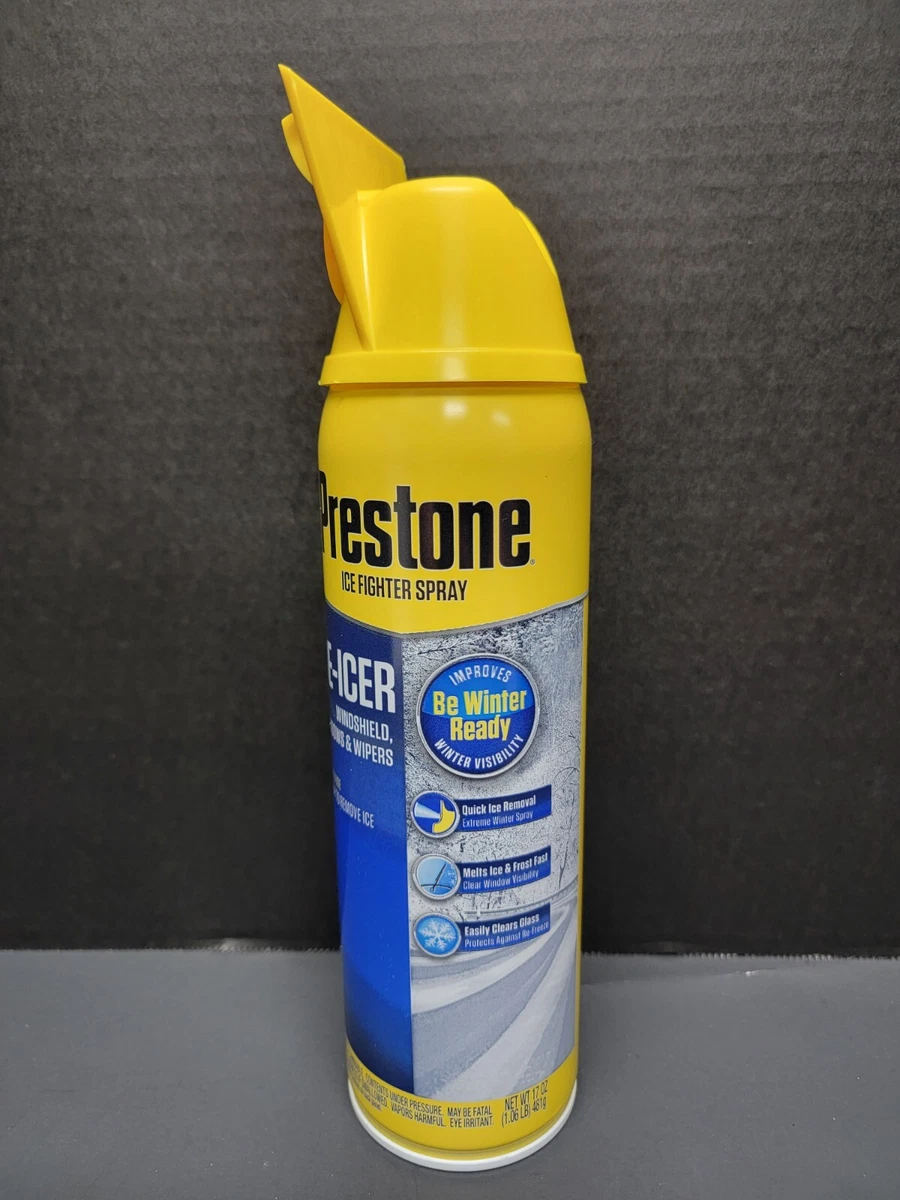 Prestone Windshield DeIcer Spray Cans 2 pack 17oz ea with Built