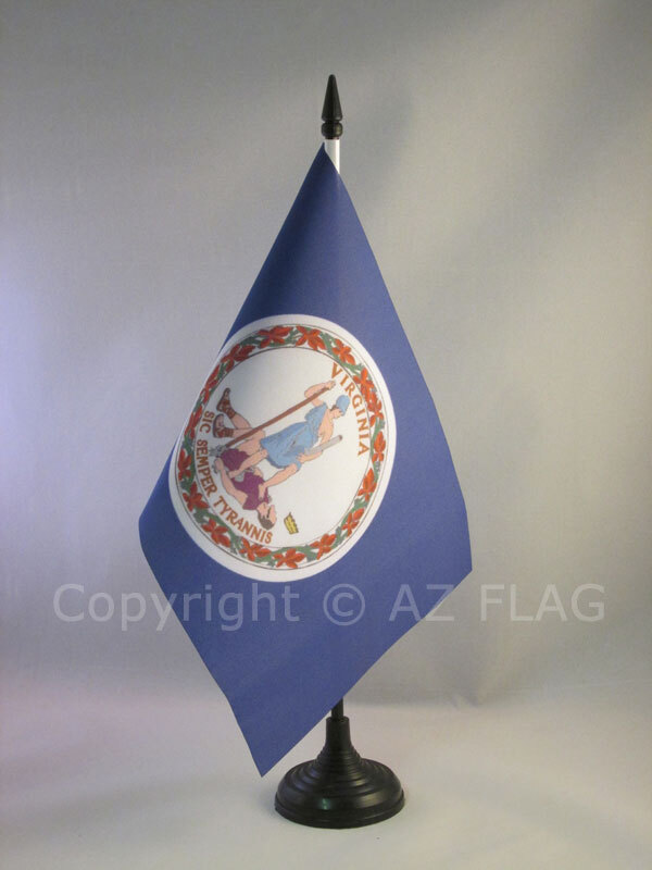 Mini Drapeau USA Président De Table - 15x10 Cm, Hampe 25 Cm, Socle Noir - Décoration Bureau événement - 6