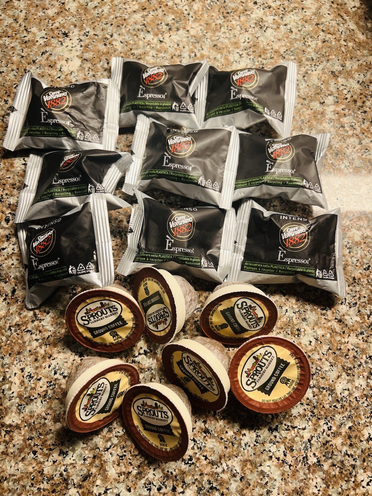 16 Coffee Pods Vergnano 1882 Espresso Intenso For espresso Machines & Sprouts eBay