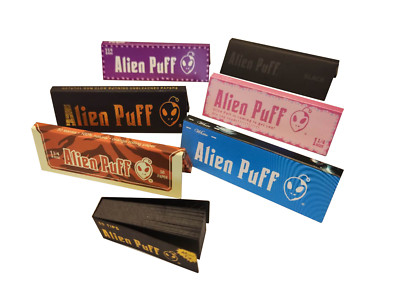 Alien Puff 1,25 Größen Farben Musterpaket (6 Bücher Felle & 1 Buch Rotauge)