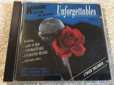 Karaoke Unforgettables CD Stereo Backing Tracks with Background Vocals
