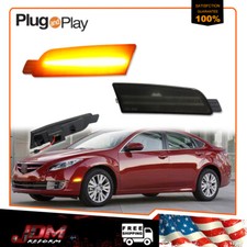 Luces de señal de giro LED ámbar para Mazda 6 2009-2013 luces lente ahumada