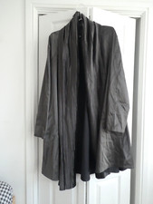 Mycra Pac One Grey / Black Reversible Hooded Rain Jacket Coat W Bag Lagenlook