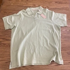 New! 🚨2X - Kate Hill Casual Essential Knits Women's Polo Shirt Green Cotton NWT