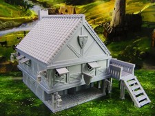 Two Story Tavern  Inn / House Scatter Terrain Scenery 3D Printed Model 28/32mm