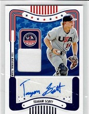 Teagan Scott 2024 USA Baseball Autograph/Game-Used Card