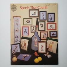 Gloria  Pat Sports that Count Counted Cross Stitch Pattern Charts 28 Designs