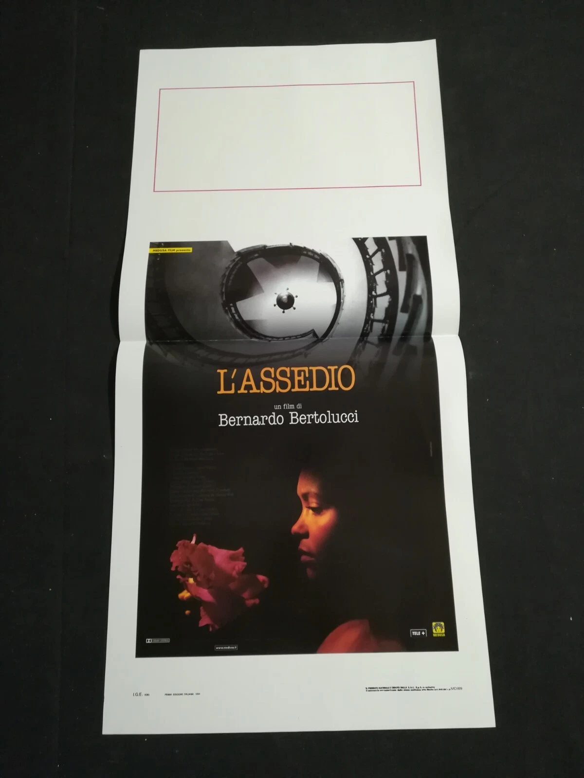 Locandina originale film L'assedio (1998) - Regia di Bernardo Bertolucci