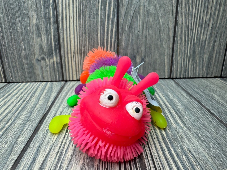 Colorido Oruga Novedad Juguete Suave Punta Textura Kooshie Bola Koosh Squish Foto 2 de 4