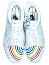VANS UA Old Skool Flour Shop Rainbow Leather Men 8.5 / Women 10 NEW VN0A4U3B2N7