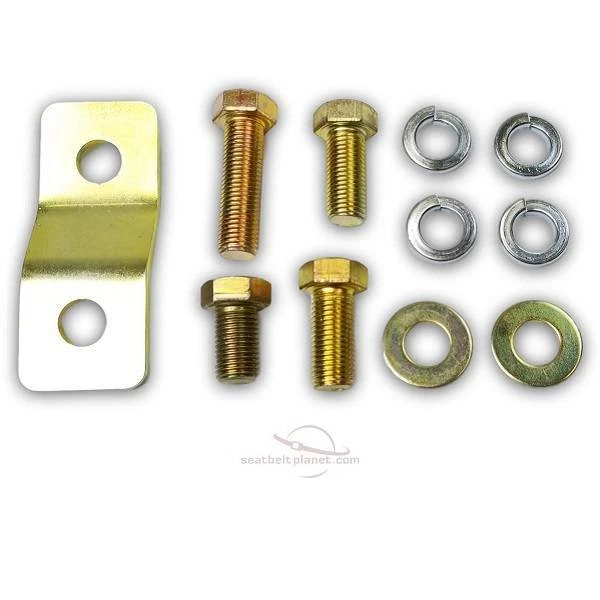 Ремень безопасности передний для водителя и пассажира Mazda Miata 1989-1993 годов выпуска черный красный желтовато-коричневый 3-точечный - Изображение 2 из 4