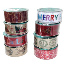Member's Mark Premium Holiday Themed Wired Edge Ribbon 2.5" Wide x 50 Yards Roll