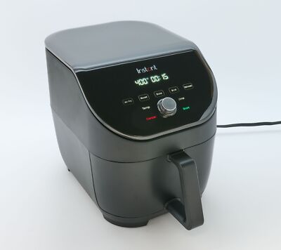 Instant Vortex Slim 6Qt Compact Air Fryer with Quiet Mark in Black