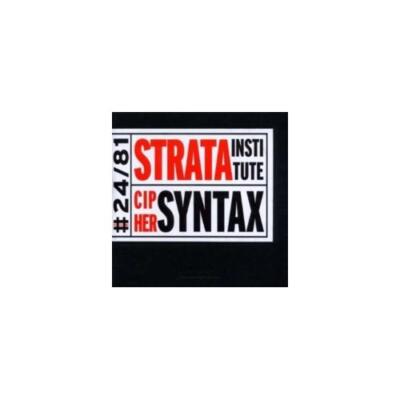 STRATA INSTITUTE: CIPHER SYNTAX - CD