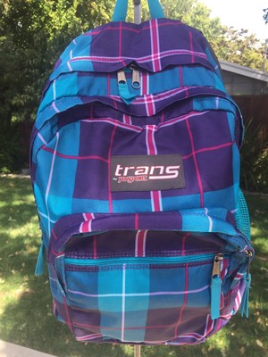 trans jansport backpack teal