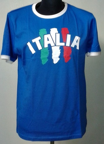 ITALIA T-SHIRT NAZIONALE ITALIANA COTONE SUPPORTERS AZZURRI TG M - L - XL  NUOVE | eBay