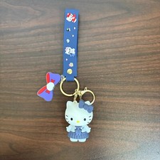 Hello Kitty Keychains Car Key Ring Bow Wristlet Keychain Unbranded New