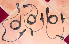 Lot of 3 Tactical Ear Gadgets Lapel Mic Replacement Earpiece PTT Set