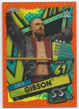 2021 Topps Chrome WWE Slam Attax Zack Gibson #115 Orange Parallel 22/25