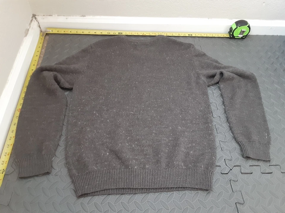 Volcom Sweater Mens Small Thermal Gray Pullover Wool Blend #S129 - Image 4 of 4