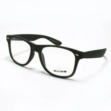 Clear Lens Eyeglasses Classic Square Horn Rim Vintage Frames Matte Finish