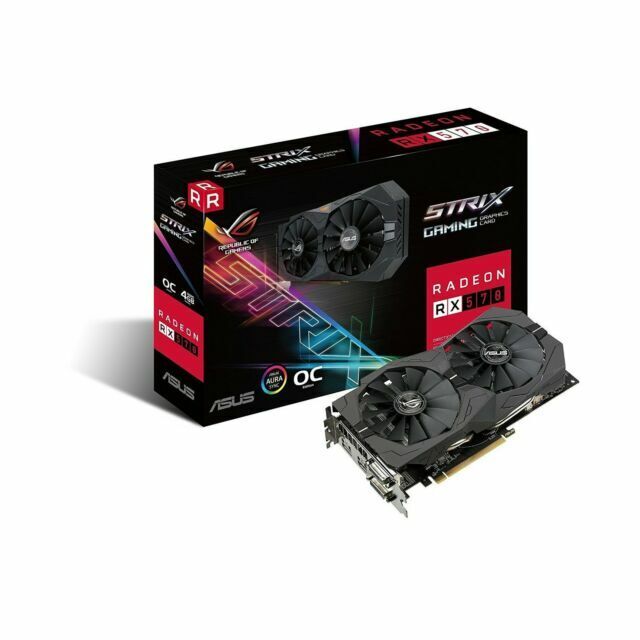 ASUS Radeon RX 570 4GB GDDR5 Graphics Card (ROG-STRIX-RX570-O4G