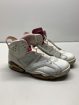 Nike Air Jordan Retro Red Maroon White Sneakers Shoes 384664–116