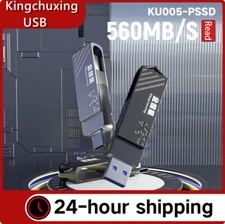 Kingchuxing 512G 1TB USB Flash Drive for Phone Dual USB3.1 to USB C Memory Stick