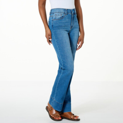 DG2 Diane Gilman New Classic Stretch 5-Pocket Trouser Jean | midtone | size 22WT