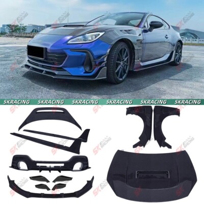 Dry Carbon Fiber Front Lip Rear Diffuser Side Skirts Kit For Subaru BRZ 22-25