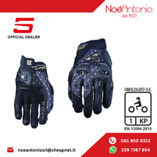 GUANTI FIVE STUNT EVO REPLICA WOMAN BLACK DIAMOND MOTO/SCOOTER OMOLOGATI TESSUTO