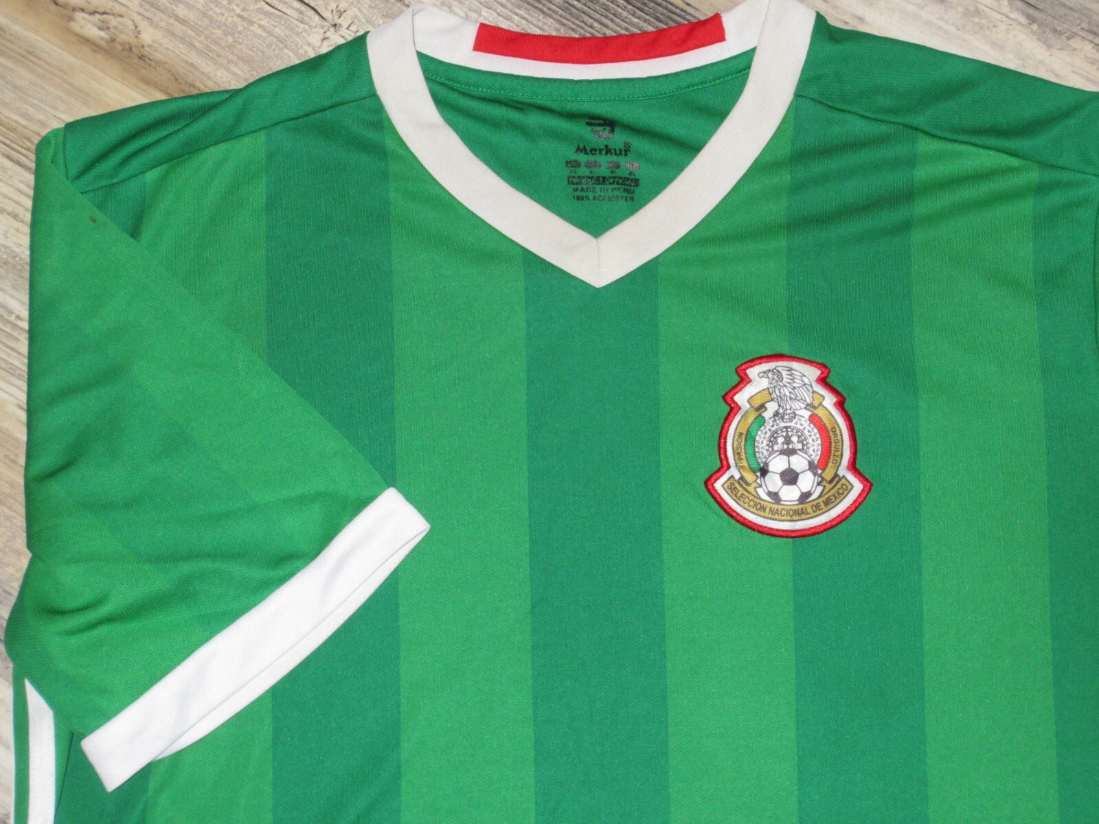 MENS XL MERKUR MEXICO SOCCR JERSEY POLYESTERCHEST 44