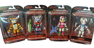 Five Nights At Freddy's Security Breach Funko Figurines Freddy Chica Roxan Vanny