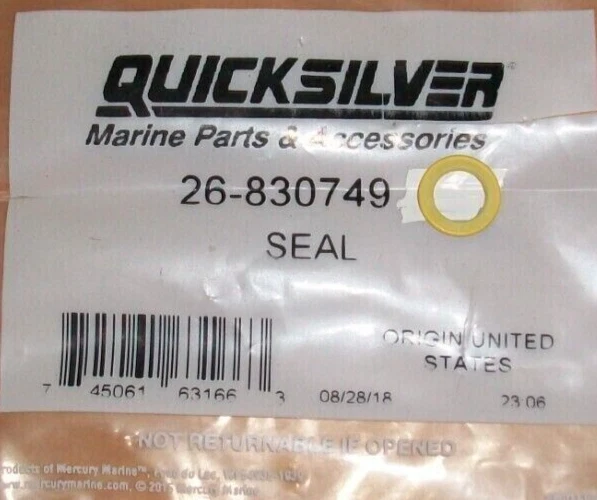 MERCURY MERCRUISER OEM LOWER UNIT GEAR CASE SEAL 26-8M0204693 26  