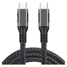 USB-C Cable 100W Fast Charge/Sync For iPhone 16/15 Pro Max Samsung Galaxy S24