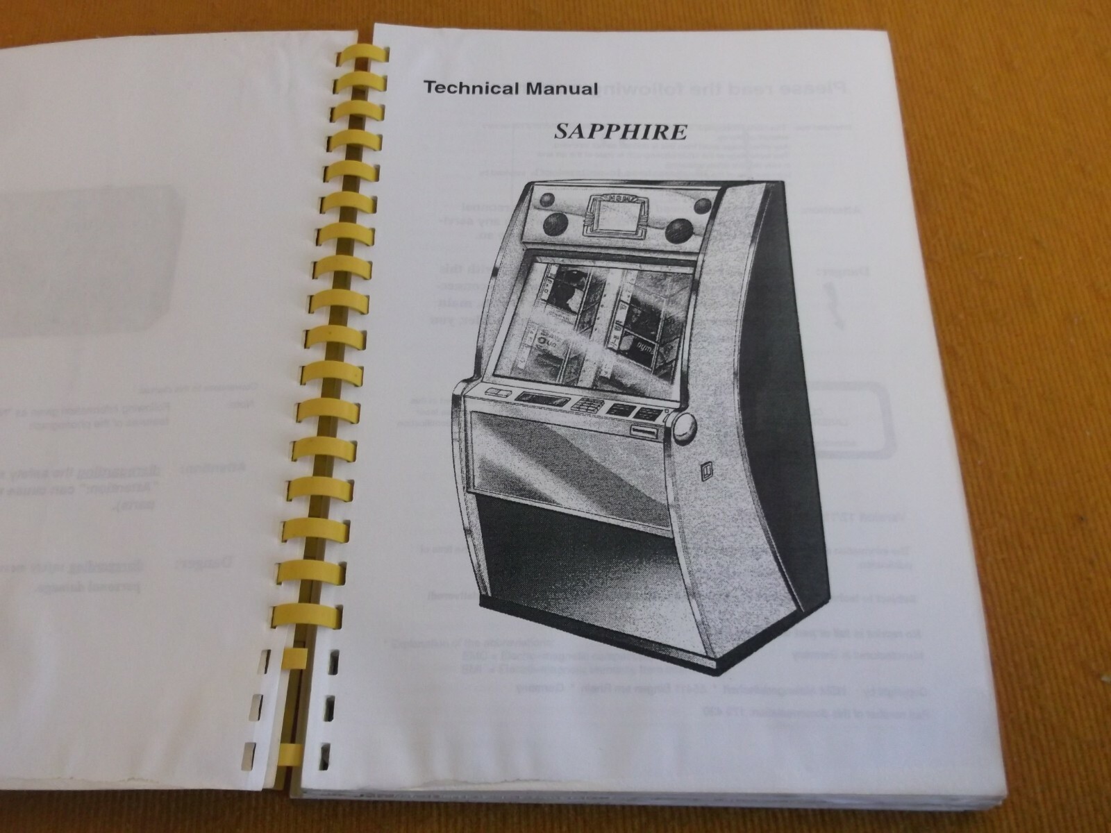 NSM SAPPHIRE CD JUKEBOX ORIGINAL PARTS SERVICE MAINTENANCE MANUAL 179