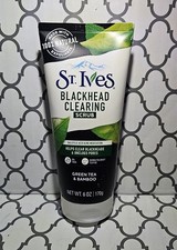 St Ives Blackhead Clearing Exfoliating Face Scrub   Green Tea  Bamboo 6 oz New