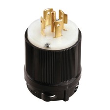 NEMA L21-20 Grounding Locking Plug, 20A 120/208V AC, 4 Pole 5 Wire, cUL Listed