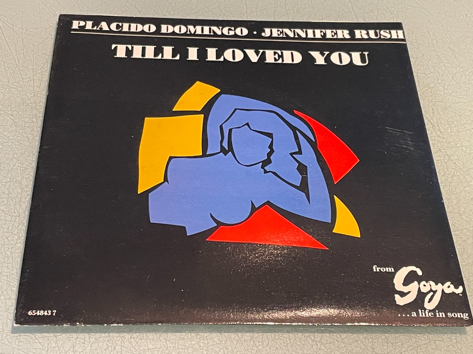 Placido Domingo &Jennifer Rush - Till I Loved You -  Vinyl Record 7"" Single 1989