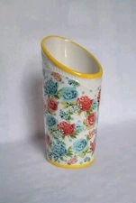 The Pioneer Woman Floral Medley Yellow Utensil Container Holder 